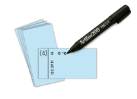 blank spelling cards